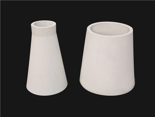 Tubo cônico de cerâmica de alumina